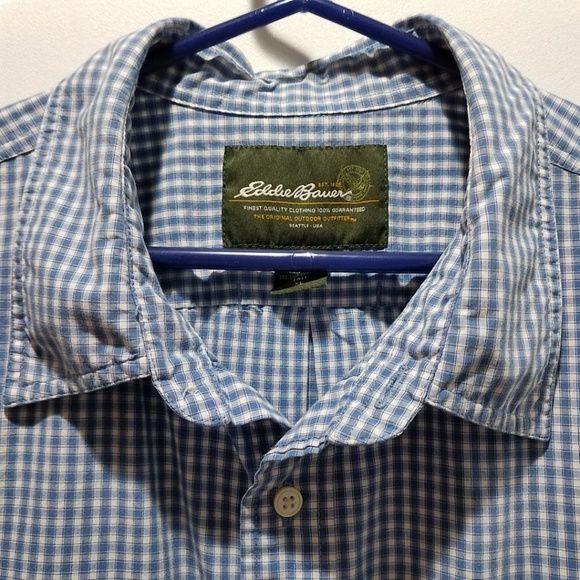 *SOLD* Eddie Bauer Striped Button-down Shirt - Picture 3 of 7